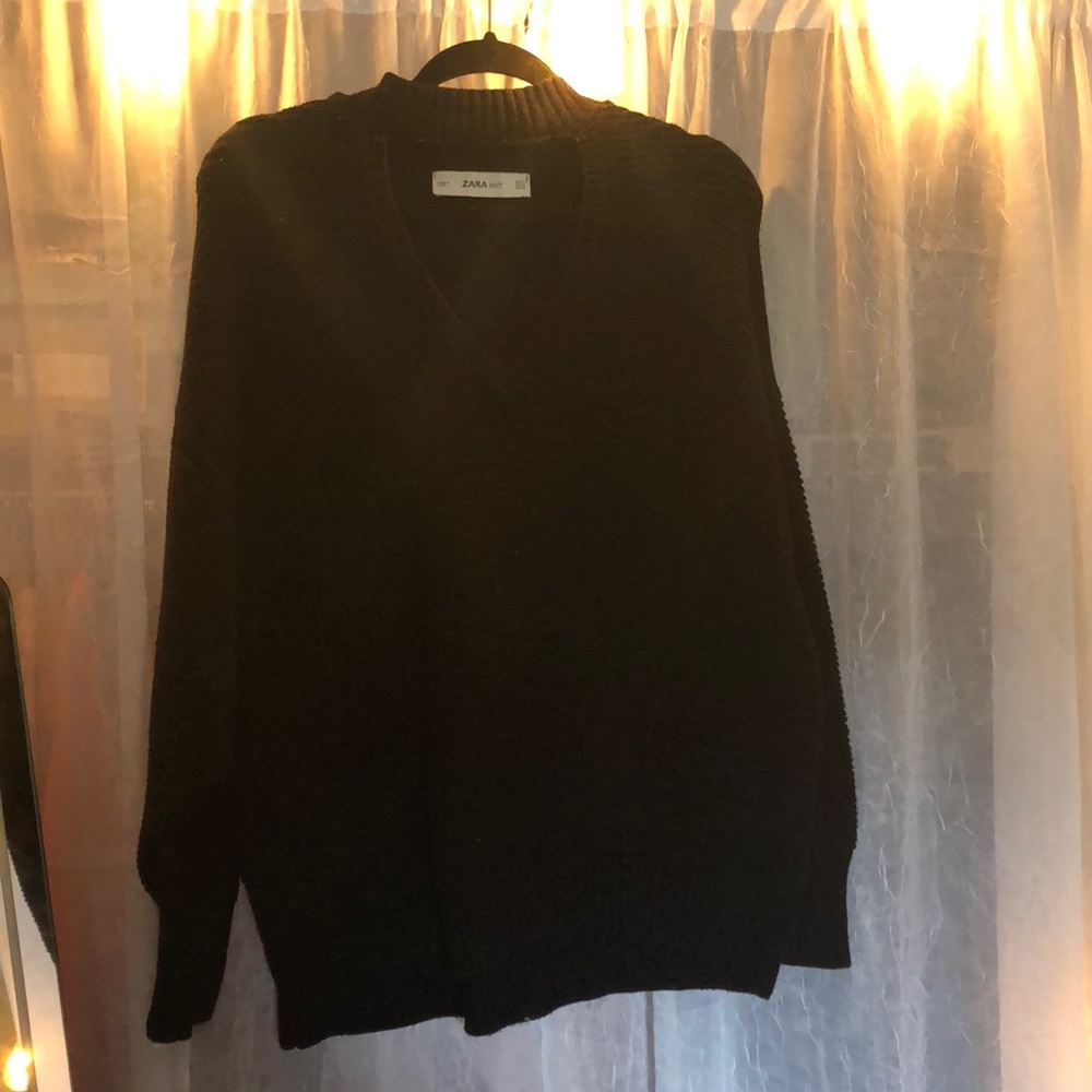 Zara Black Knit Sweater